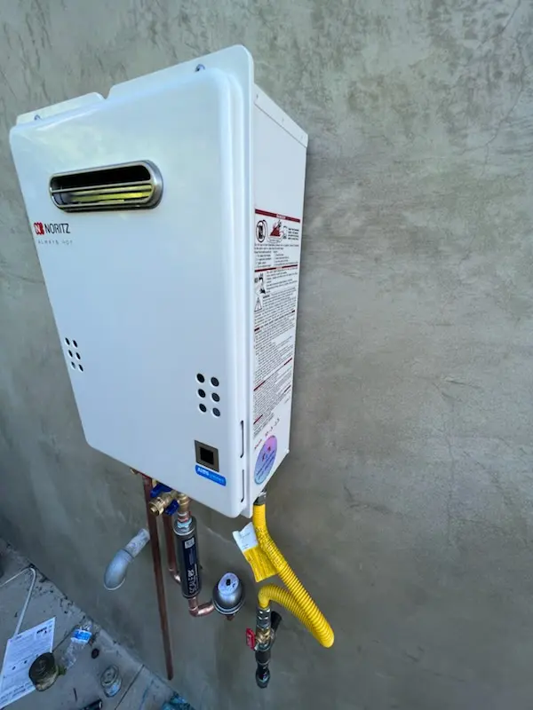 Tankless water heater installation for Middlebush homes